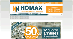Desktop Screenshot of homax.com.ar
